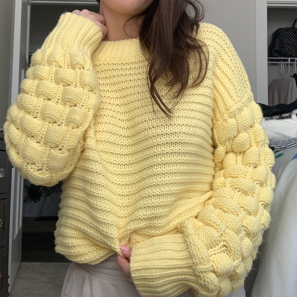 Yellow sweater